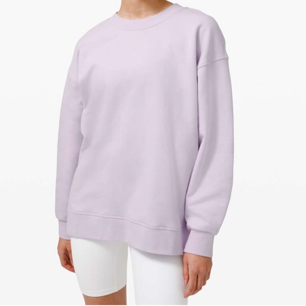 Lululemon 🍋 FUC Perfectly Oversized Crew in Lavender Dew sz. 6
